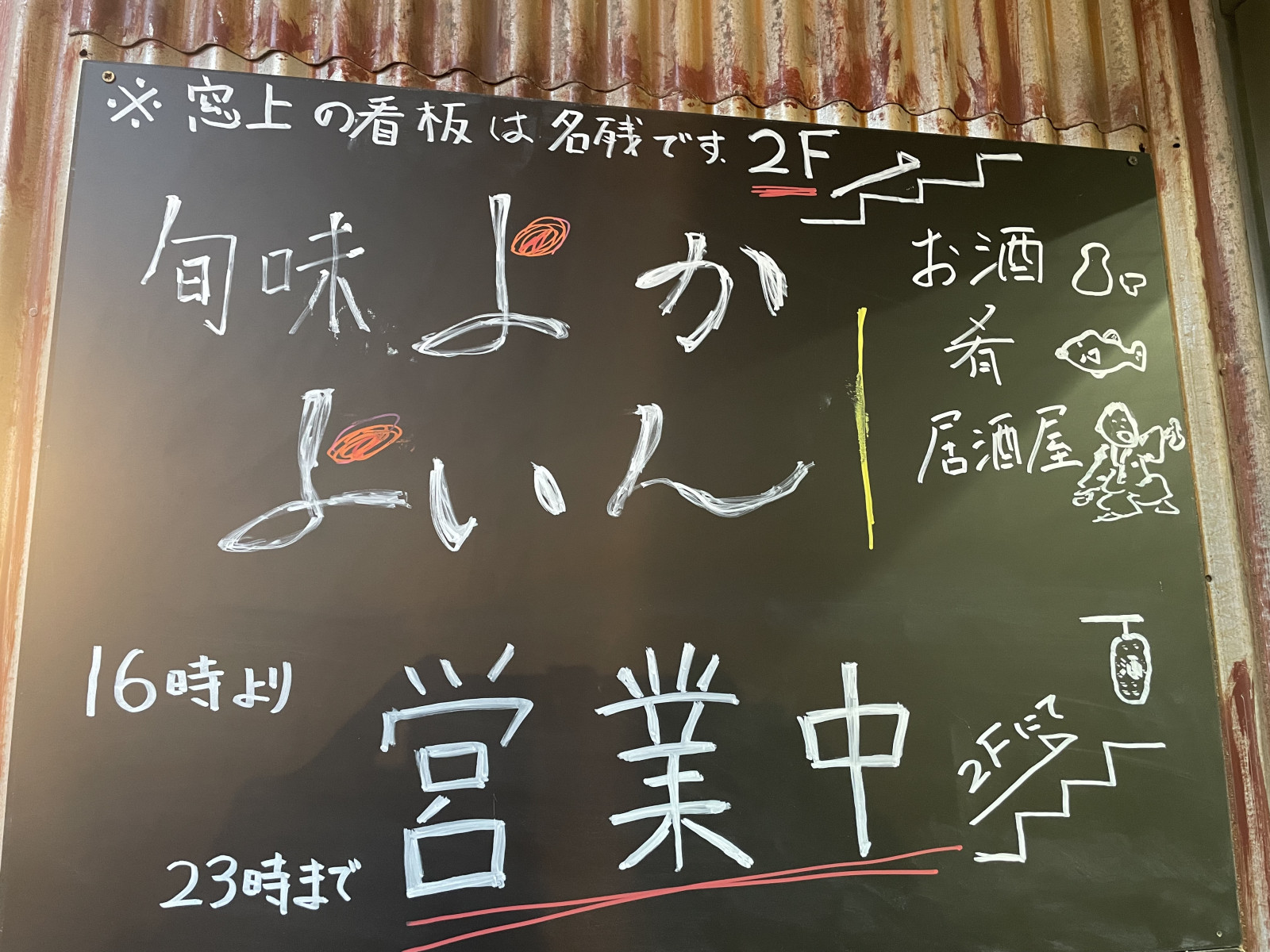 墨田区菊川にオープンした居酒屋 旬味よかよいんの外観